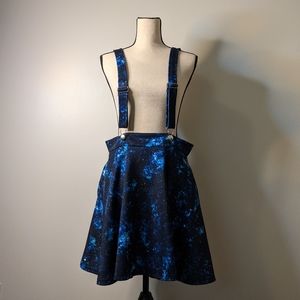 Hot Topic Galaxy Skater Skirt Suspender Dress